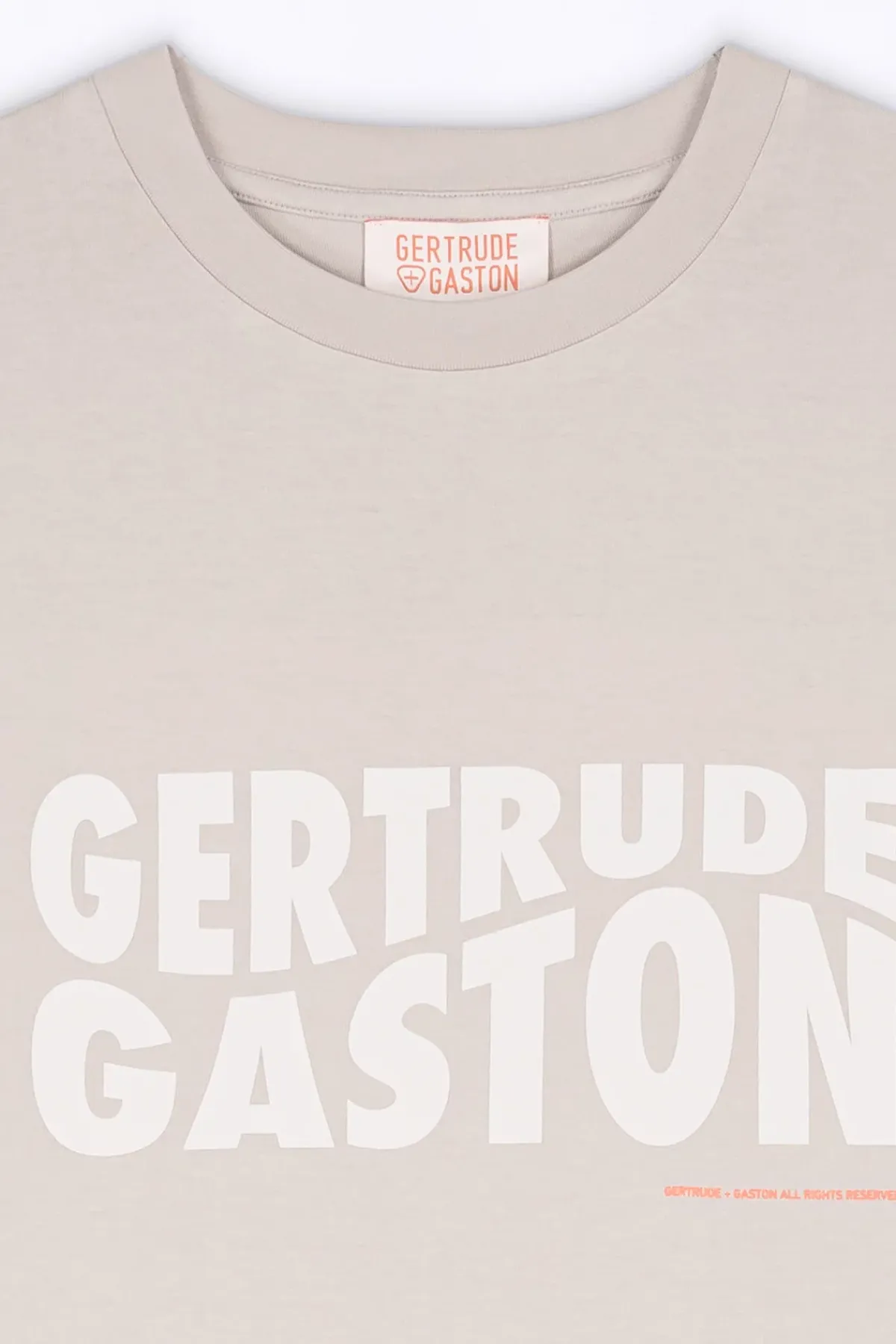 T-Shirts*Gertrude T-Shirt Uni En Coton Leonce Ciment