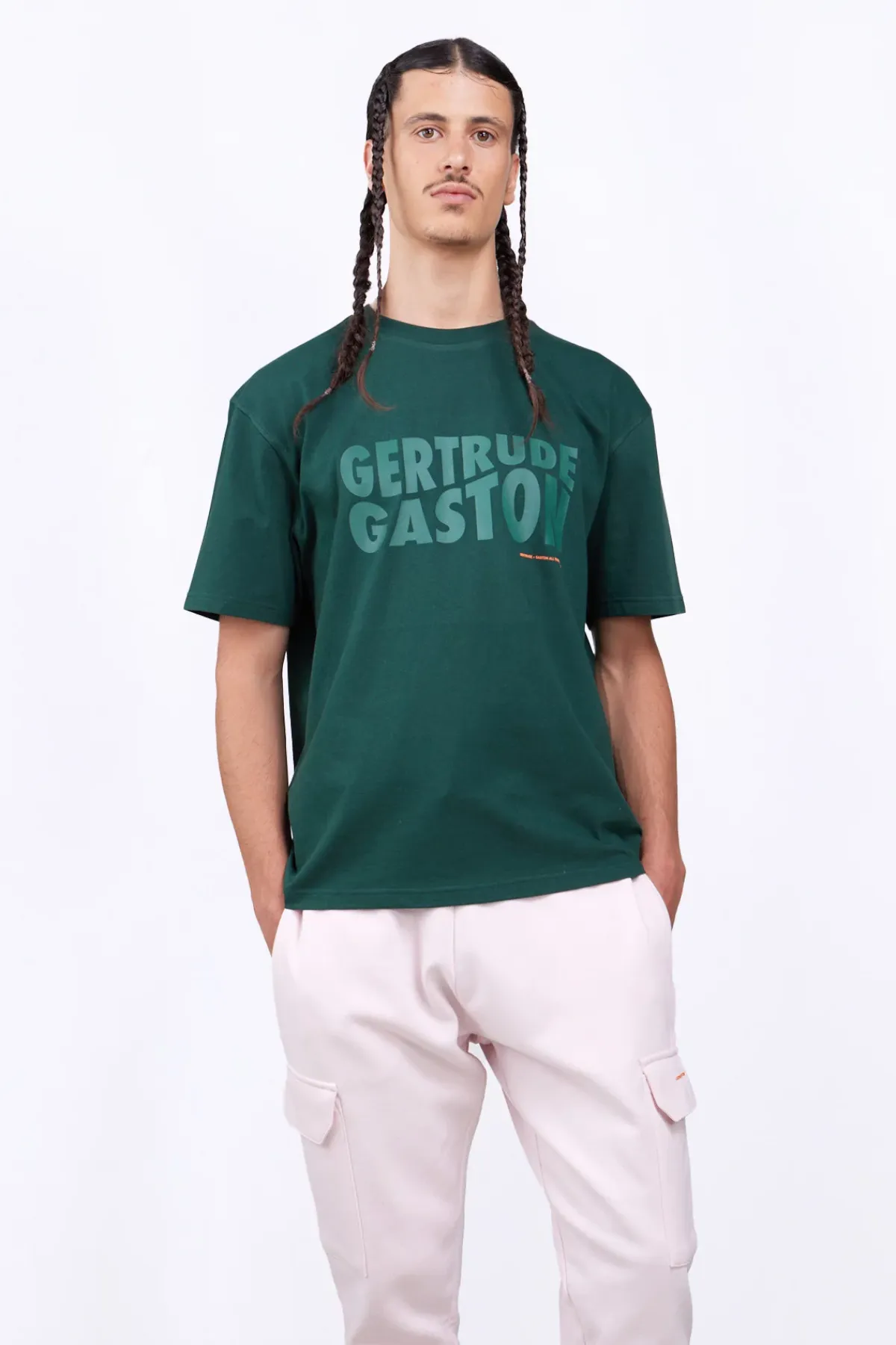 T-Shirts*Gertrude T-Shirt Uni En Coton Leonce Dark Green