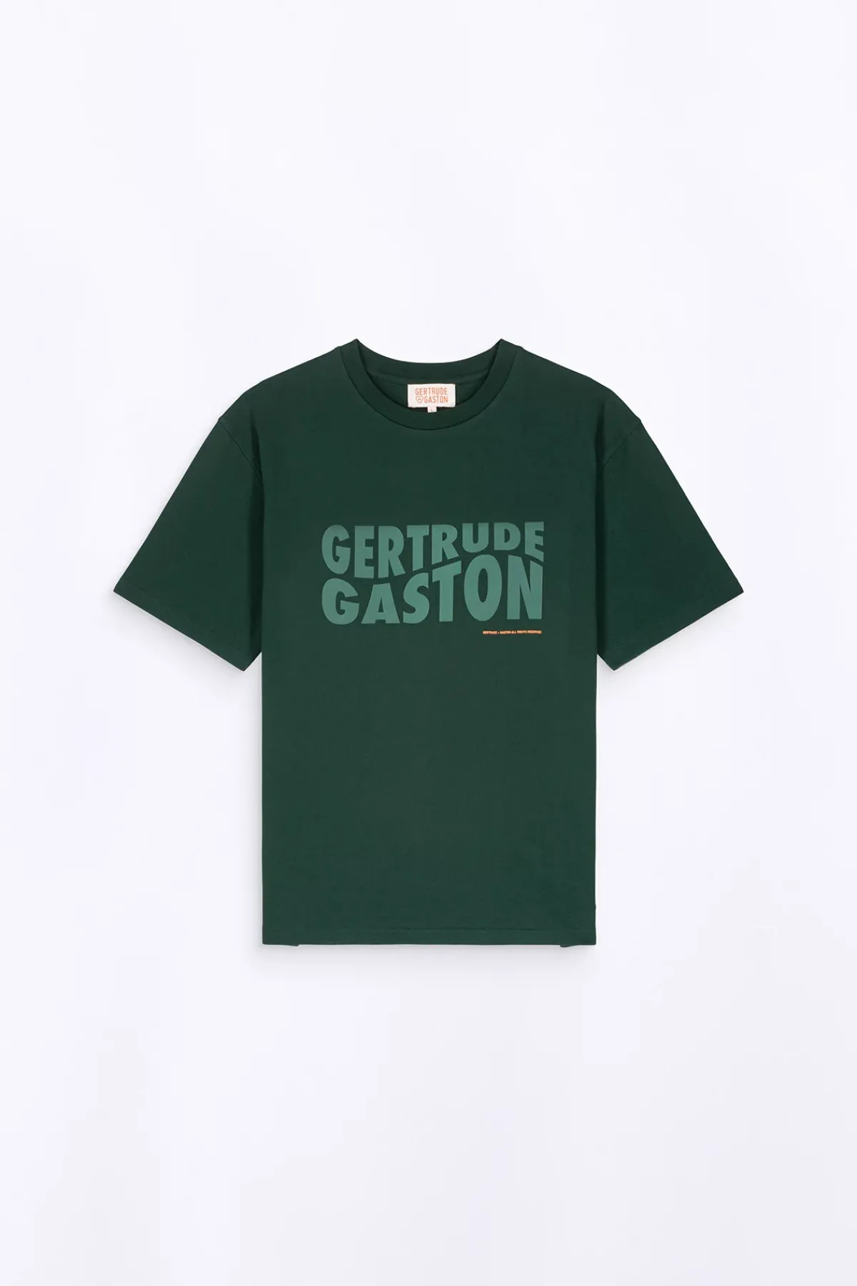 T-Shirts*Gertrude T-Shirt Uni En Coton Leonce Dark Green