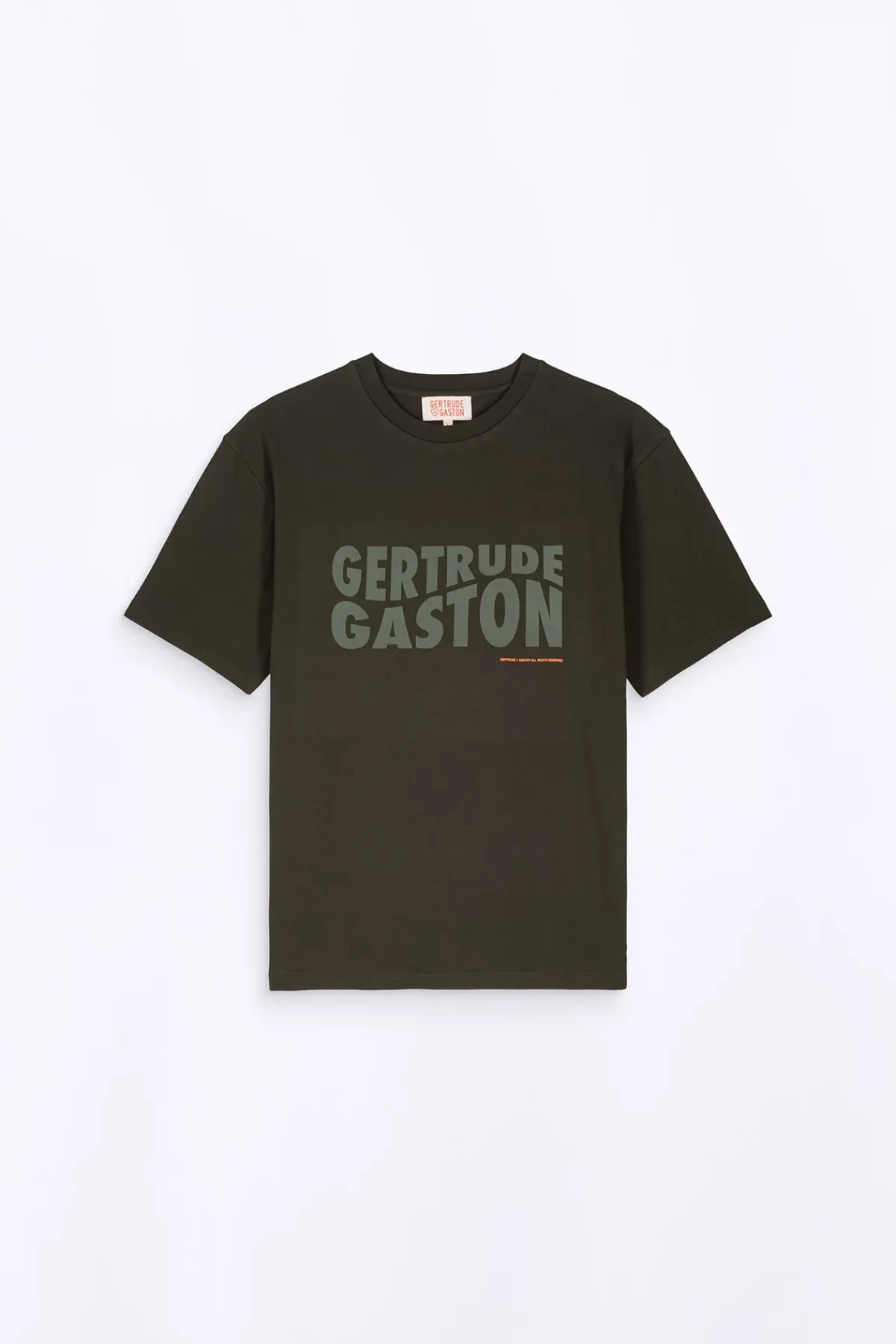 T-Shirts*Gertrude T-Shirt Uni En Coton Leonce Kaki