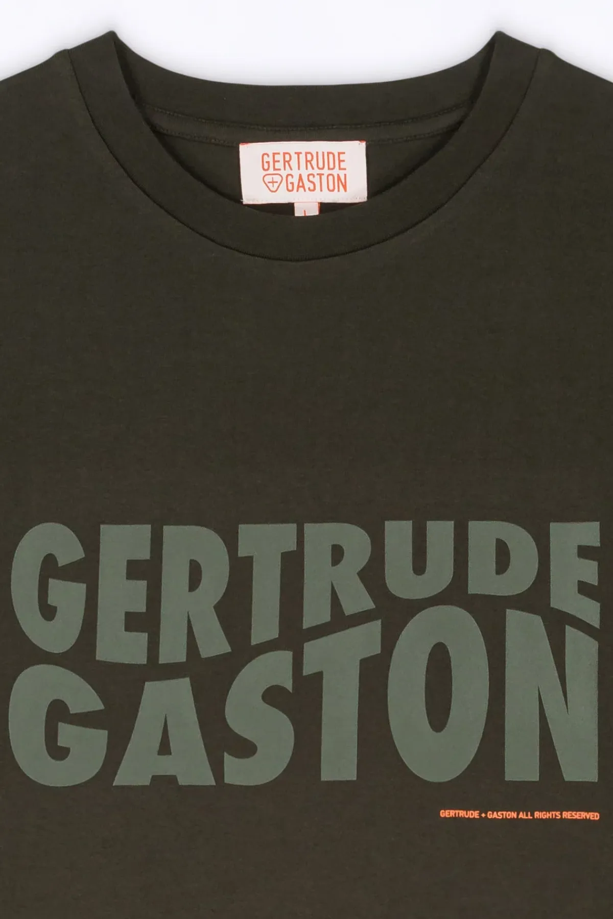 T-Shirts*Gertrude T-Shirt Uni En Coton Leonce Kaki