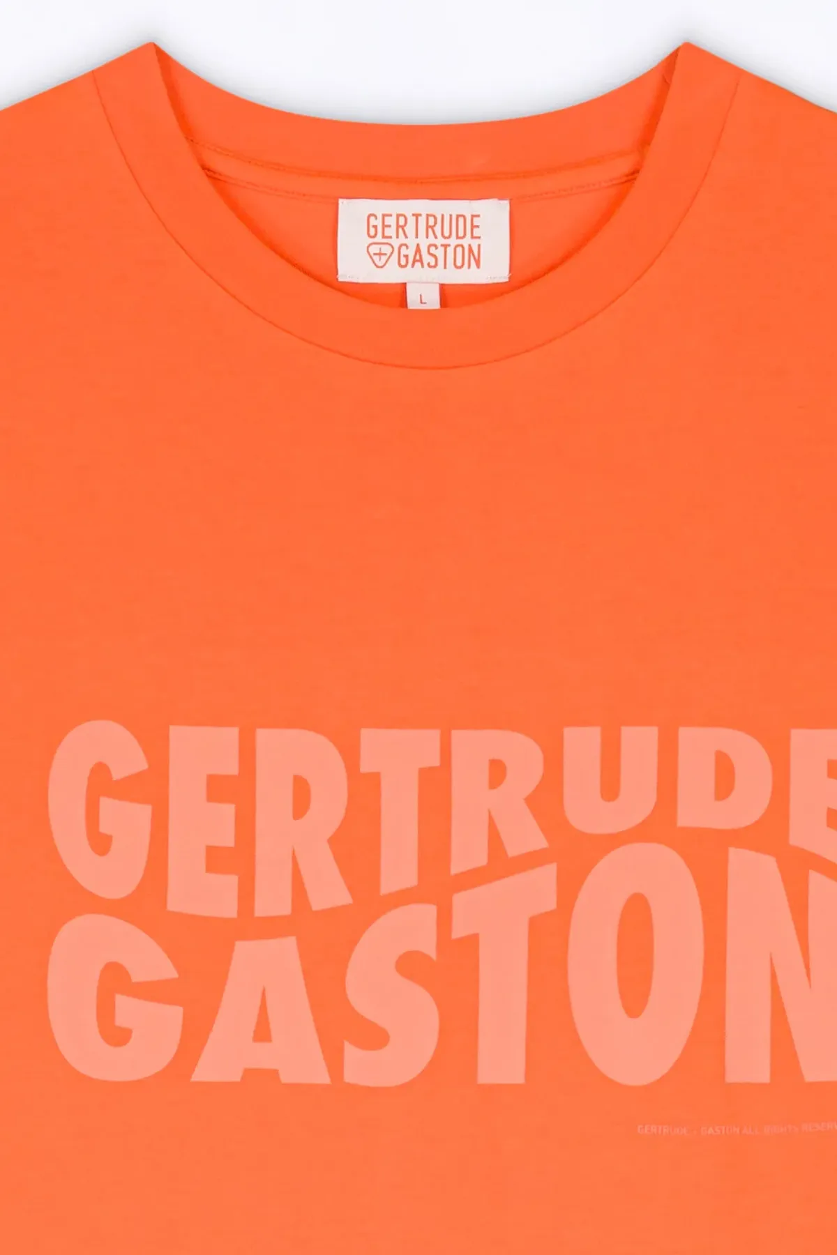 T-Shirts*Gertrude T-Shirt Uni En Coton Leonce Orange