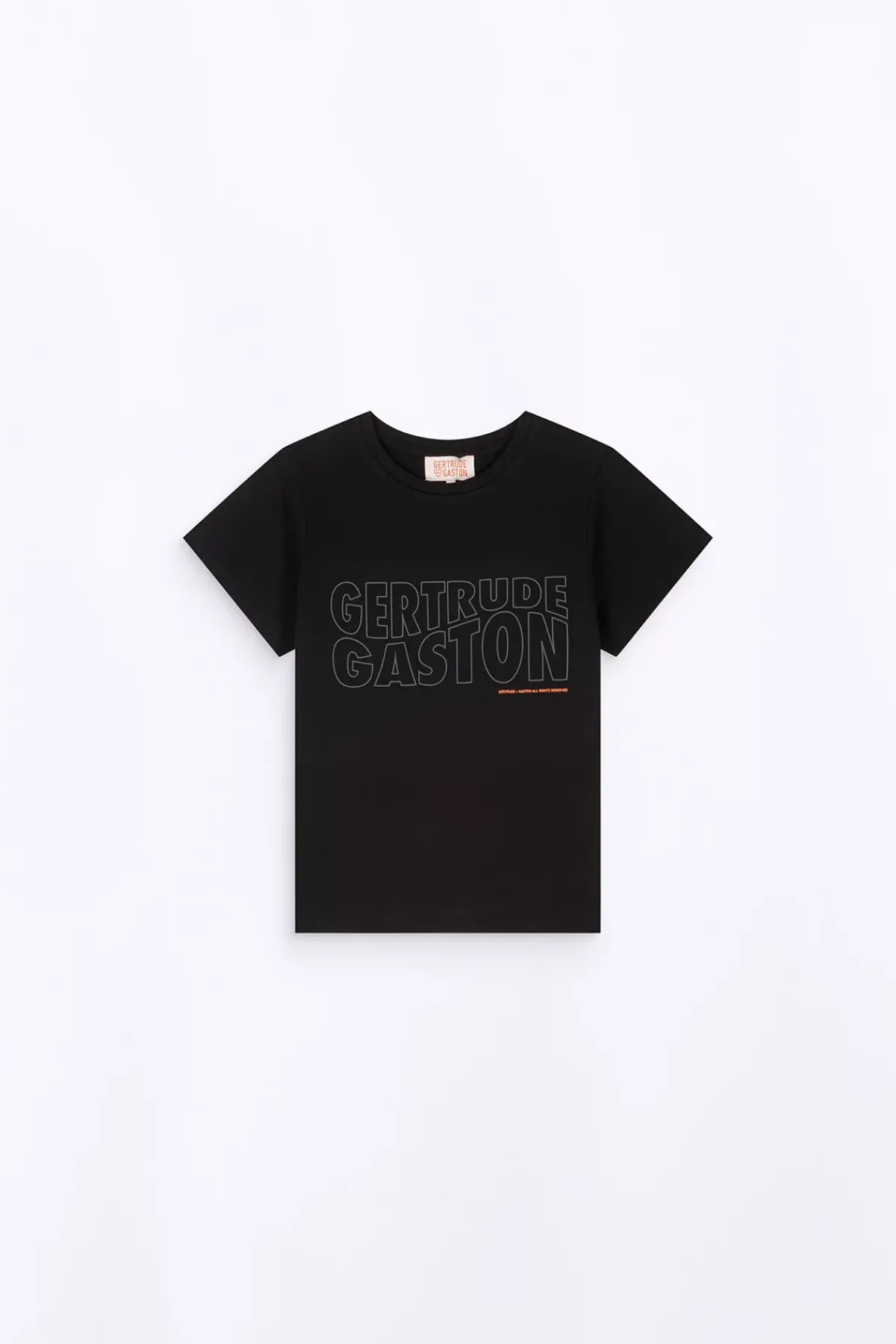 T-Shirts*Gertrude T-Shirt Uni En Coton Regular Lina Black