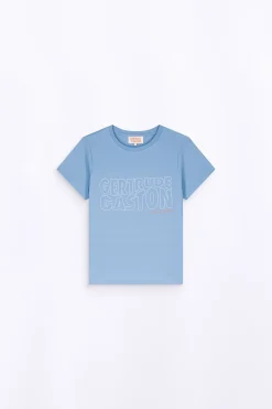 T-Shirts*Gertrude T-Shirt Uni En Coton Regular Lina Hortensia