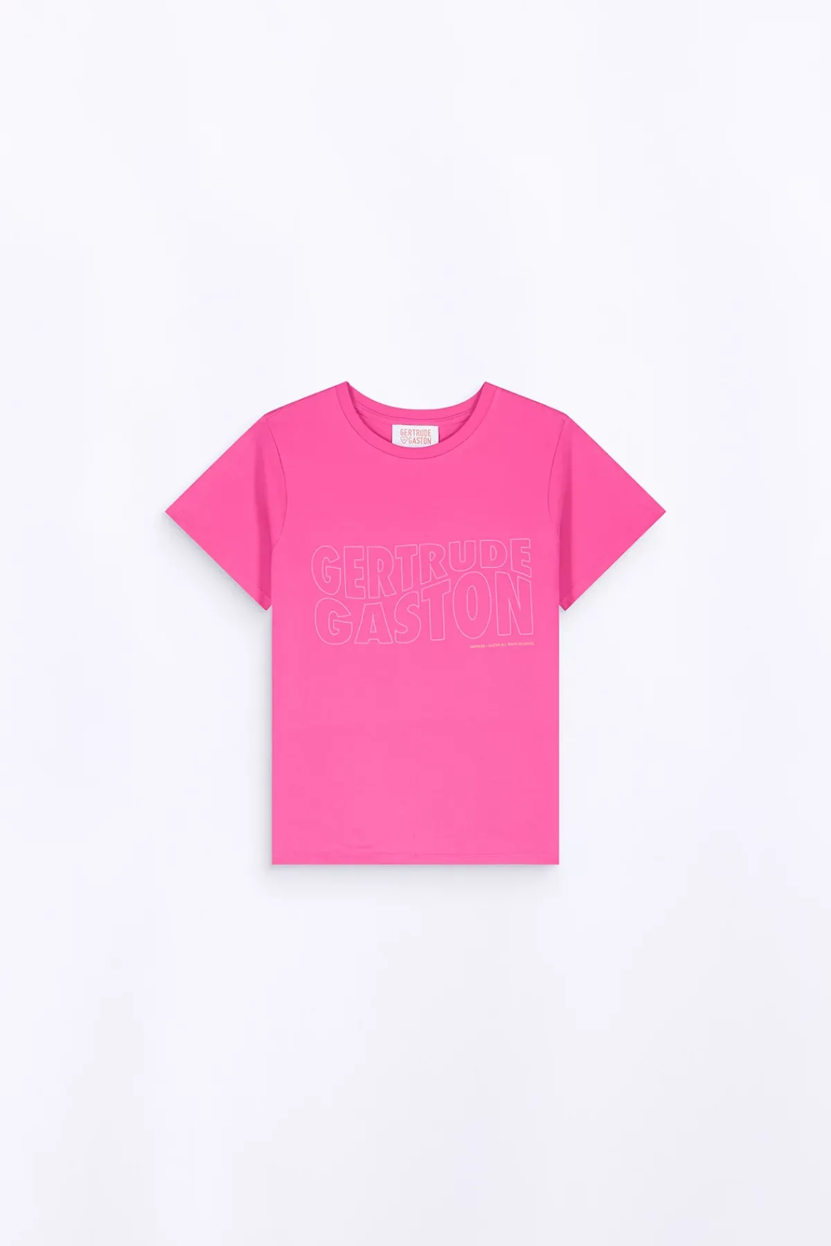 T-Shirts*Gertrude T-Shirt Uni En Coton Regular Lina Magenta
