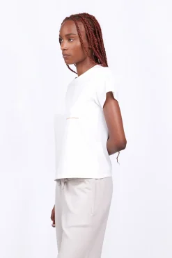 T-Shirts*Gertrude T-Shirt Uni En Coton Regular Lina Optic White
