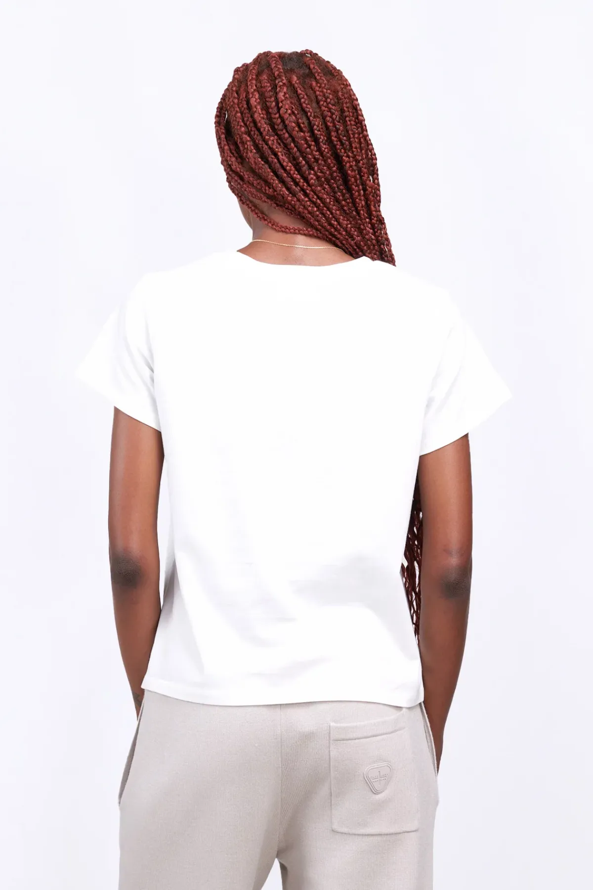 T-Shirts*Gertrude T-Shirt Uni En Coton Regular Lina Optic White