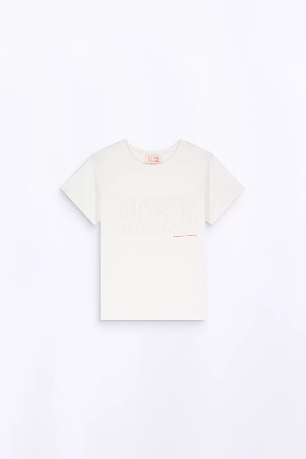 T-Shirts*Gertrude T-Shirt Uni En Coton Regular Lina Optic White