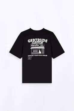 T-Shirts*Gertrude T-Shirt Unisexe Coupe Droite Leonce Puffer Black