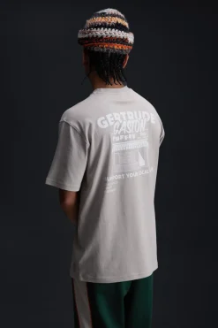 T-Shirts*Gertrude T-Shirt Unisexe Coupe Droite Leonce Puffer Ciment