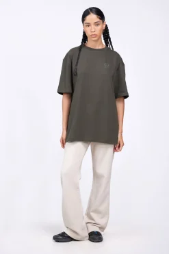 T-Shirts*Gertrude T-Shirt Unisexe Coupe Droite Leonce Puffer Kaki