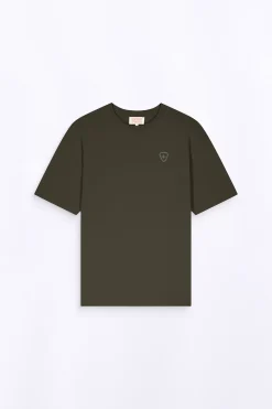 T-Shirts*Gertrude T-Shirt Unisexe Coupe Droite Leonce Puffer Kaki