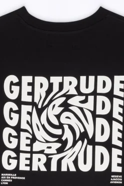 T-Shirts*Gertrude T-Shirt Unisexe Regular Imprime Dos Leonce Twisted Black