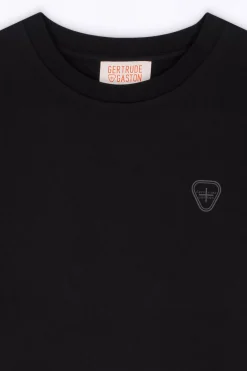 T-Shirts*Gertrude T-Shirt Unisexe Regular Imprime Dos Leonce Twisted Black