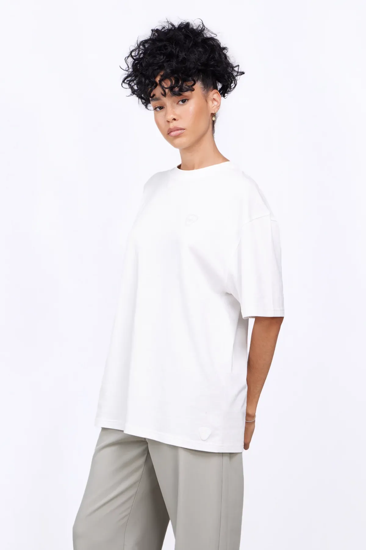 T-Shirts*Gertrude T-Shirt Unisexe Regular Imprime Dos Leonce Twisted Optic White