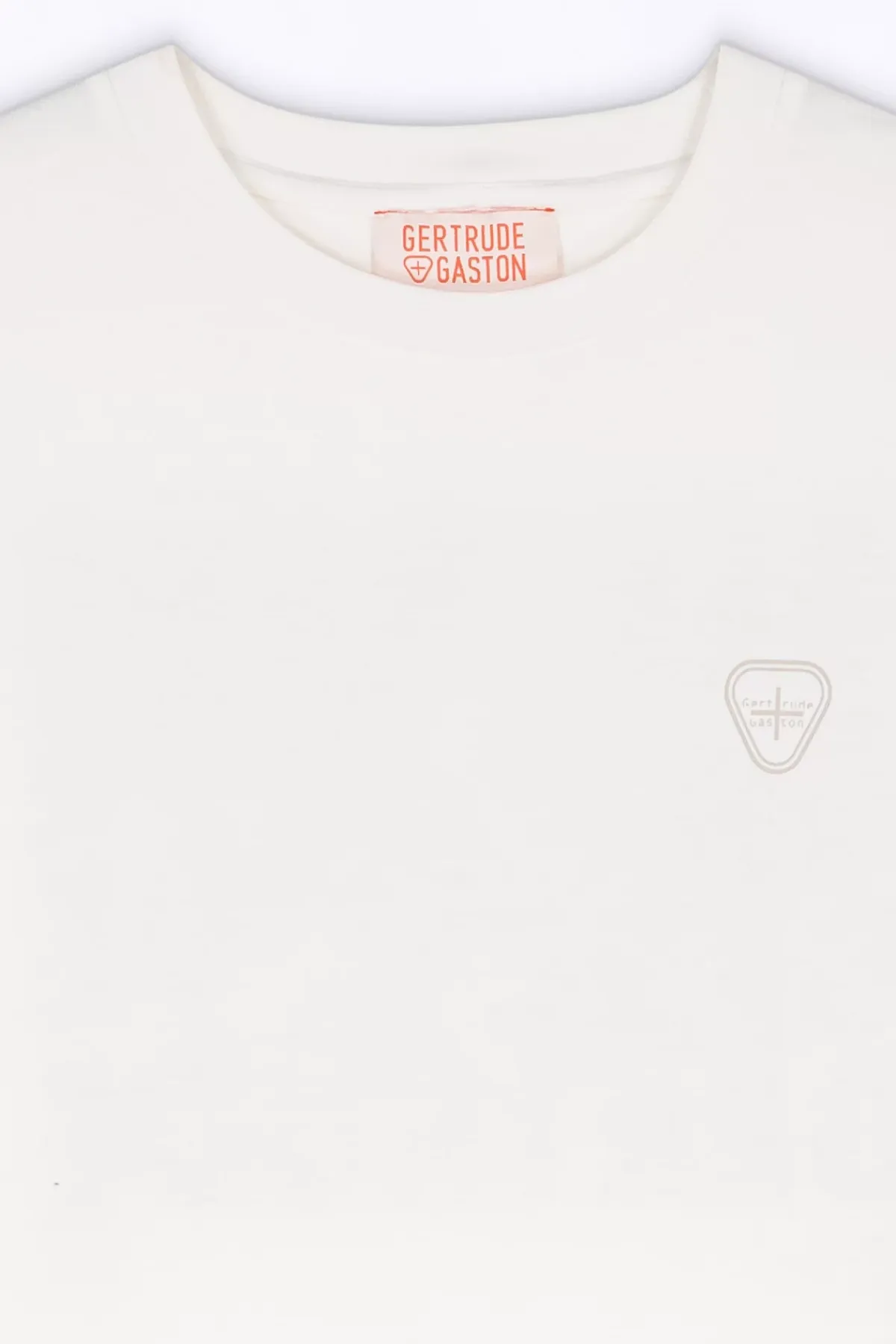 T-Shirts*Gertrude T-Shirt Unisexe Regular Imprime Dos Leonce Twisted Optic White