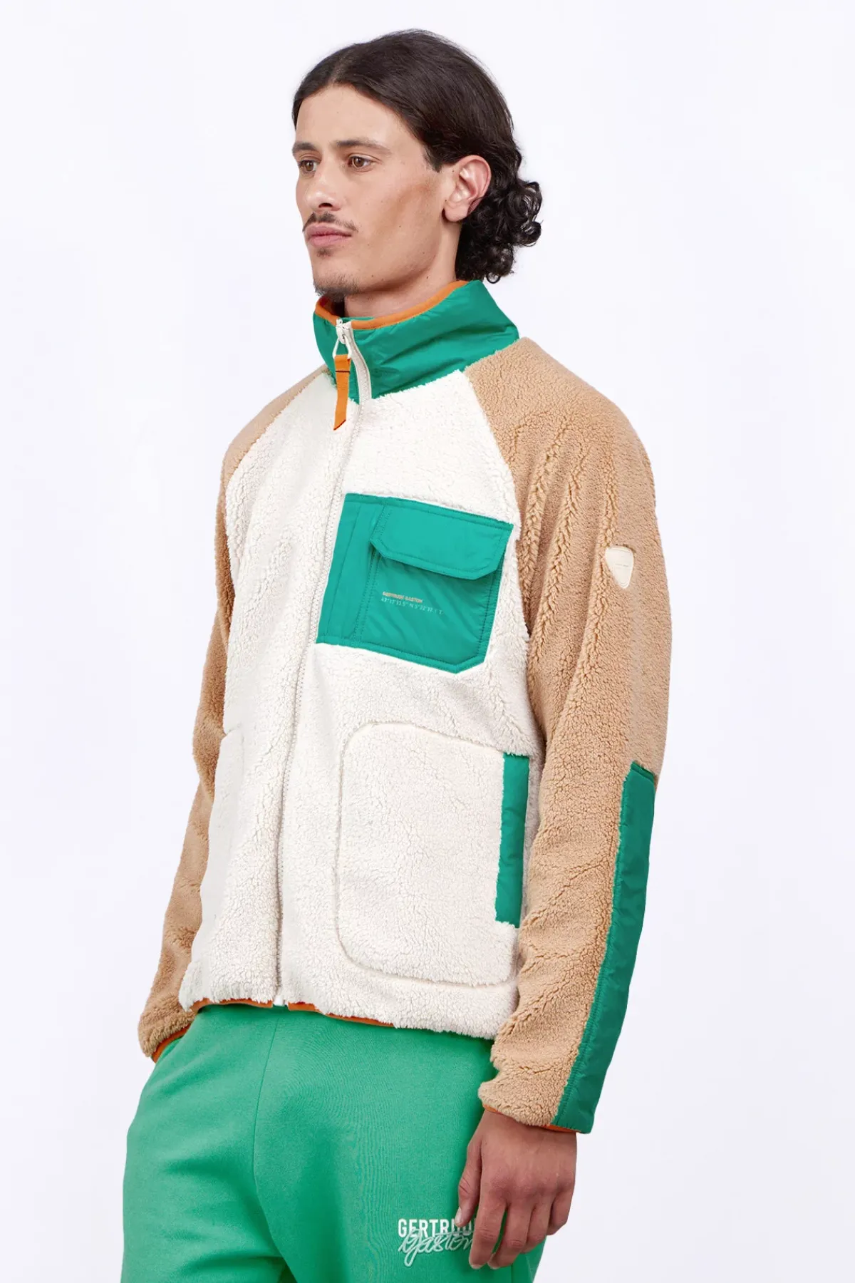 Vestes & Surchemises*Gertrude Veste En Sherpa Et Empiecements Nylon Raphy