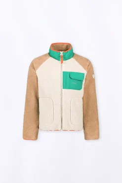 Vestes & Surchemises*Gertrude Veste En Sherpa Et Empiecements Nylon Raphy
