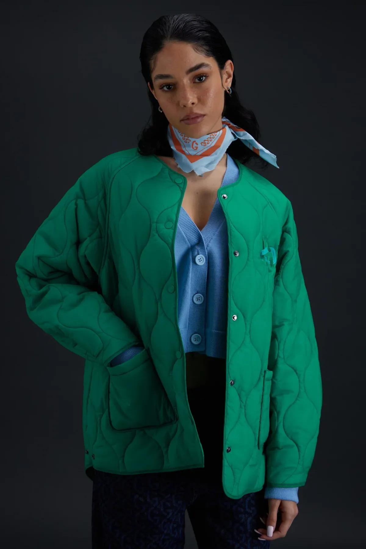 Vestes & Surchemises*Gertrude Veste Matelassee Oversize Juliette Absinthe