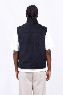 Vestes & Surchemises*Gertrude Veste Sans Manches Bi-Matiere Bakary Light Black