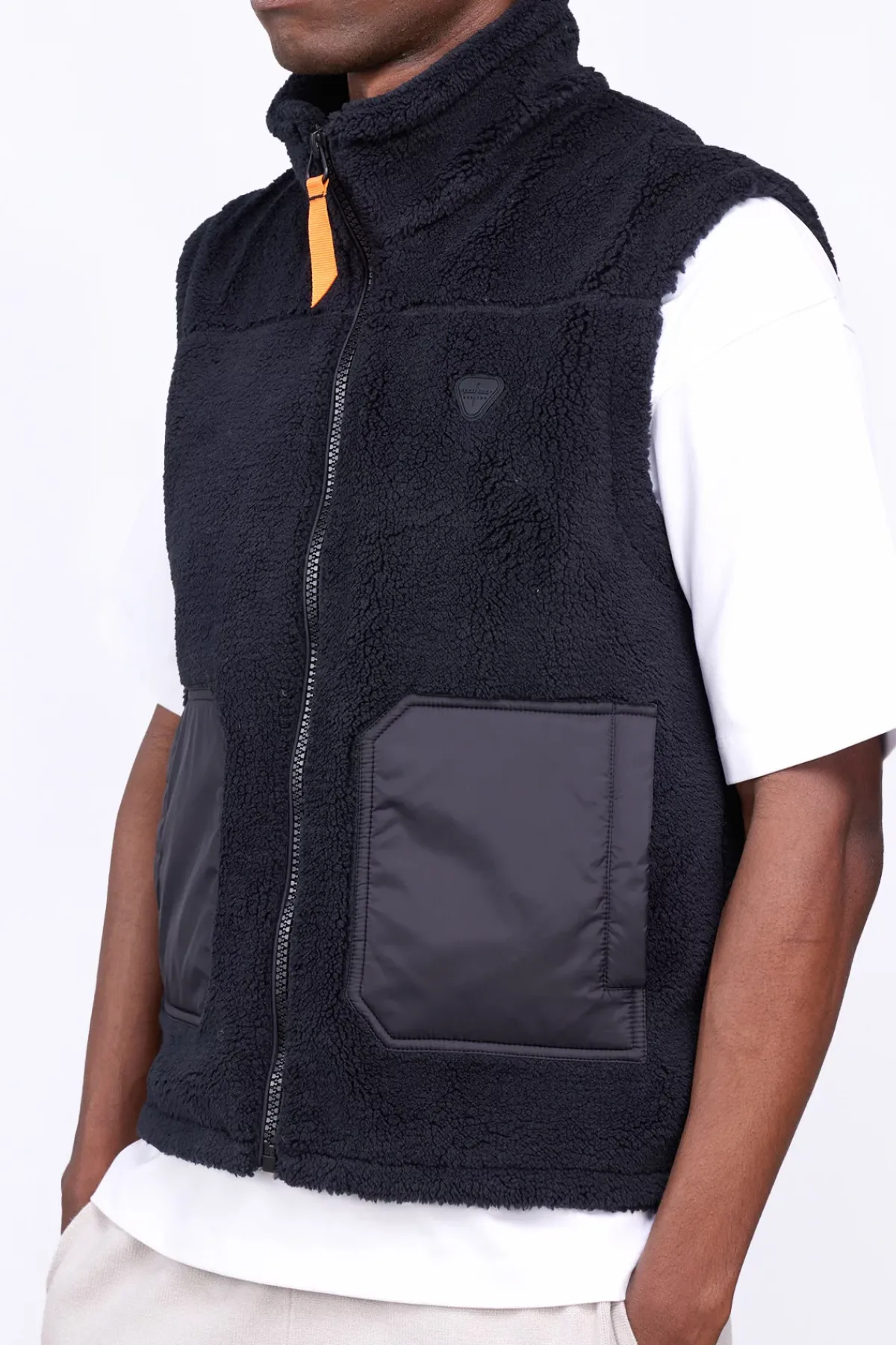 Vestes & Surchemises*Gertrude Veste Sans Manches Bi-Matiere Bakary Light Black