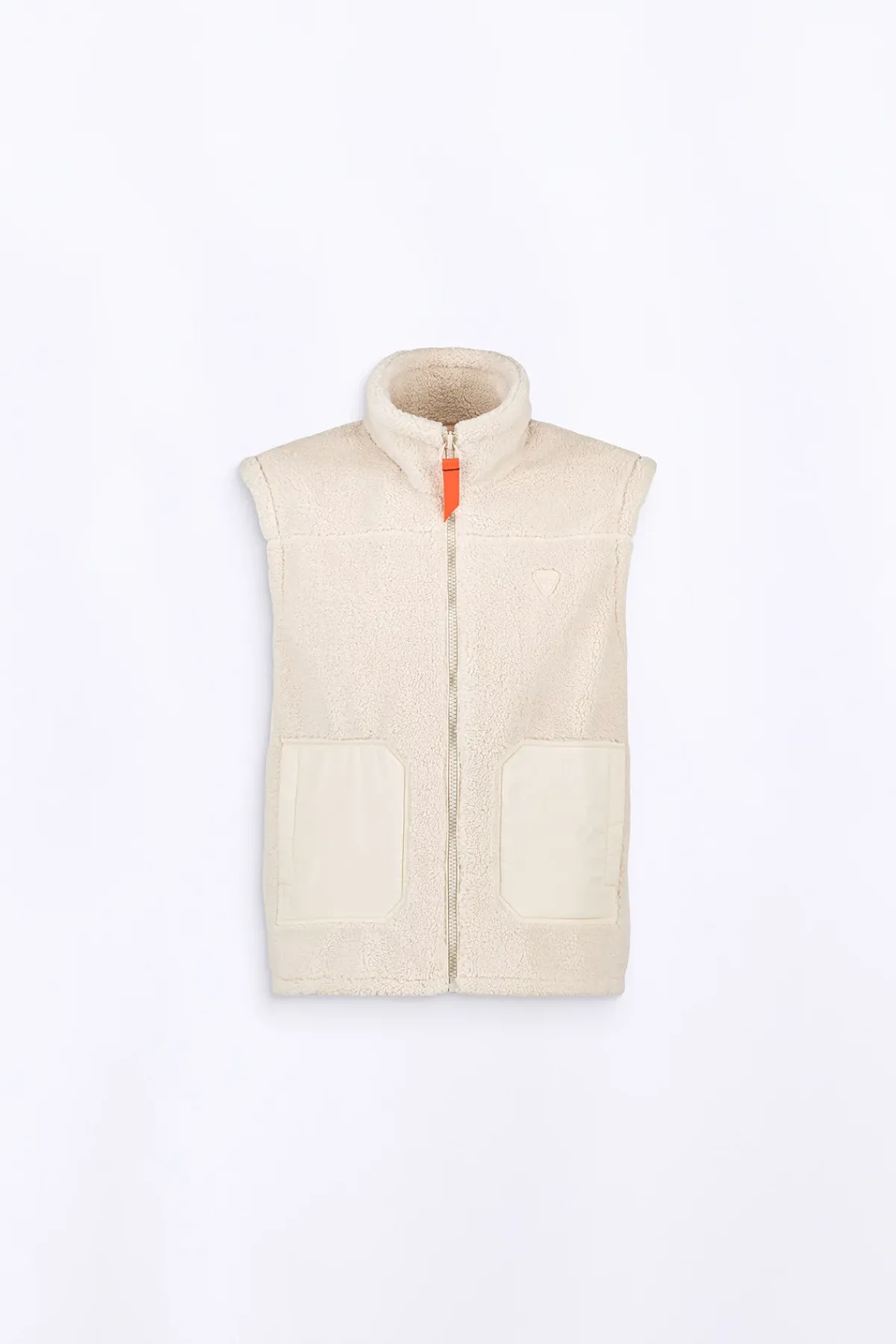 Vestes & Surchemises*Gertrude Veste Sans Manches Bi-Matiere Bakary Light Ecru