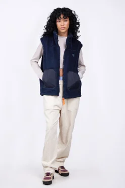Vestes & Surchemises*Gertrude Veste Sans Manches Bi-Matiere Bakary Light Night