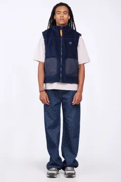 Vestes & Surchemises*Gertrude Veste Sans Manches Bi-Matiere Bakary Light Night