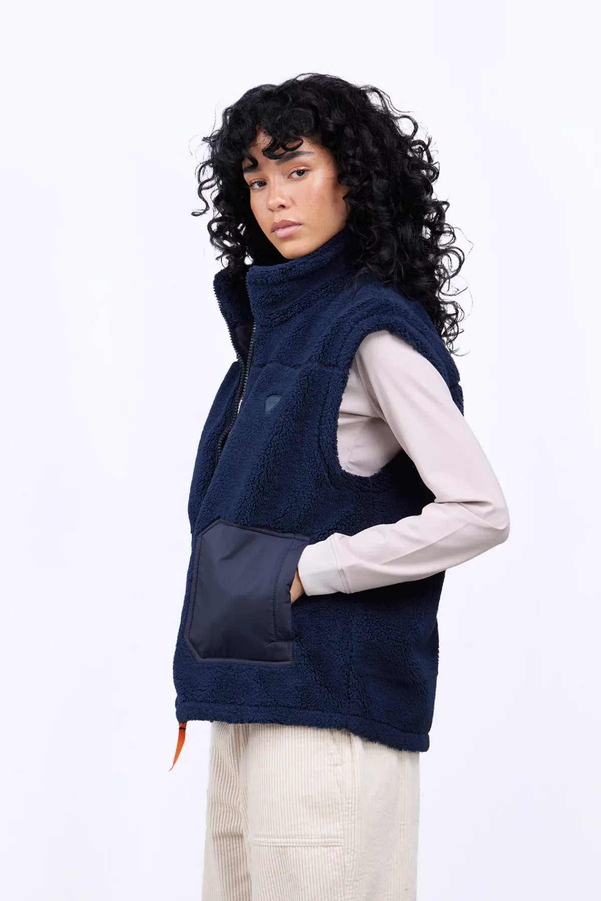 Vestes & Surchemises*Gertrude Veste Sans Manches Bi-Matiere Bakary Light Night