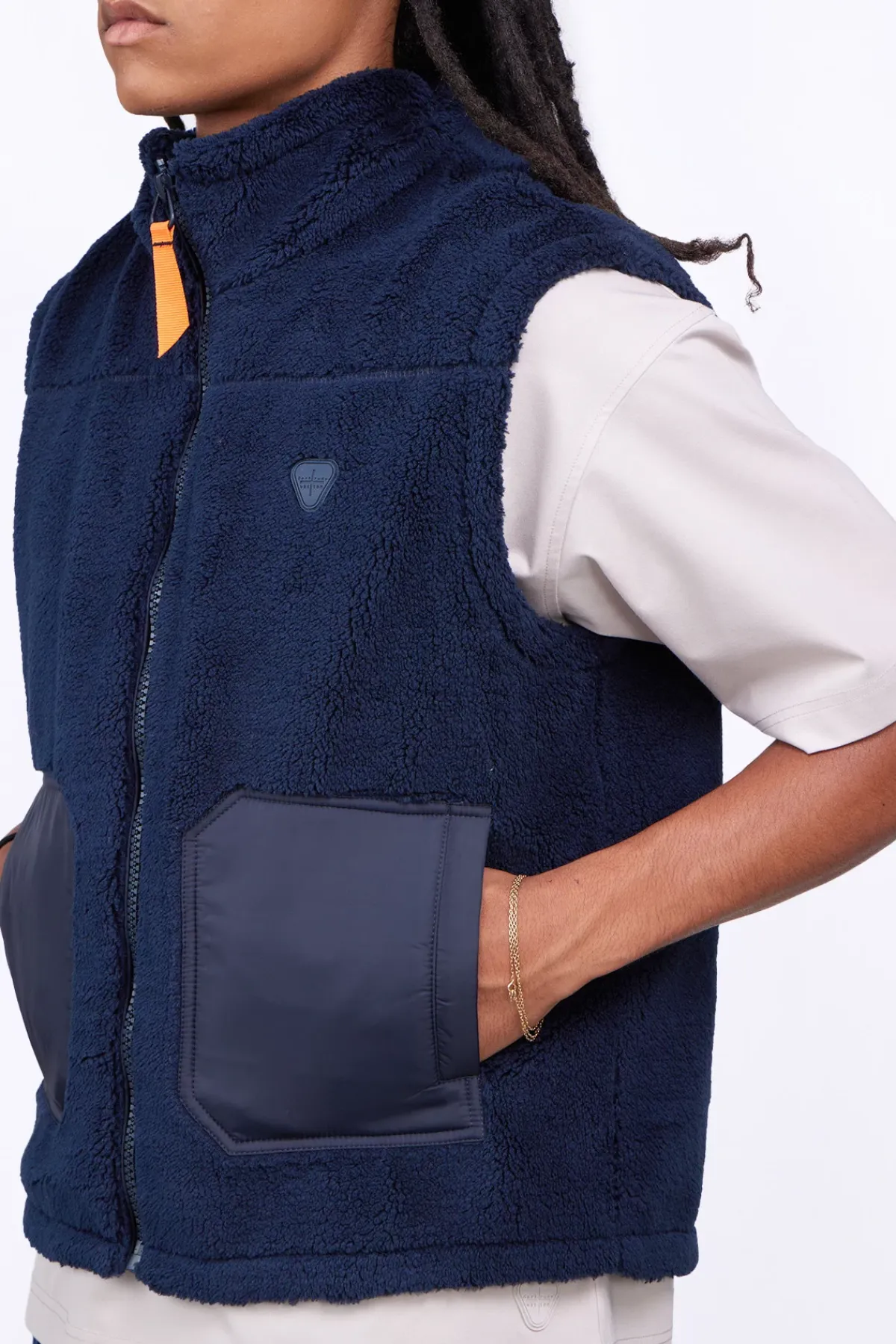 Vestes & Surchemises*Gertrude Veste Sans Manches Bi-Matiere Bakary Light Night