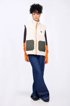 Vestes & Surchemises*Gertrude Veste Sans Manches En Sherpa Reversible Bakary