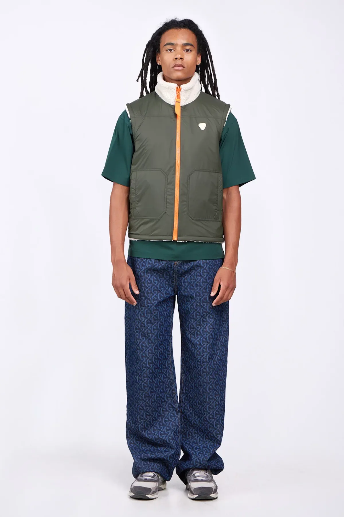 Vestes & Surchemises*Gertrude Veste Sans Manches En Sherpa Reversible Bakary