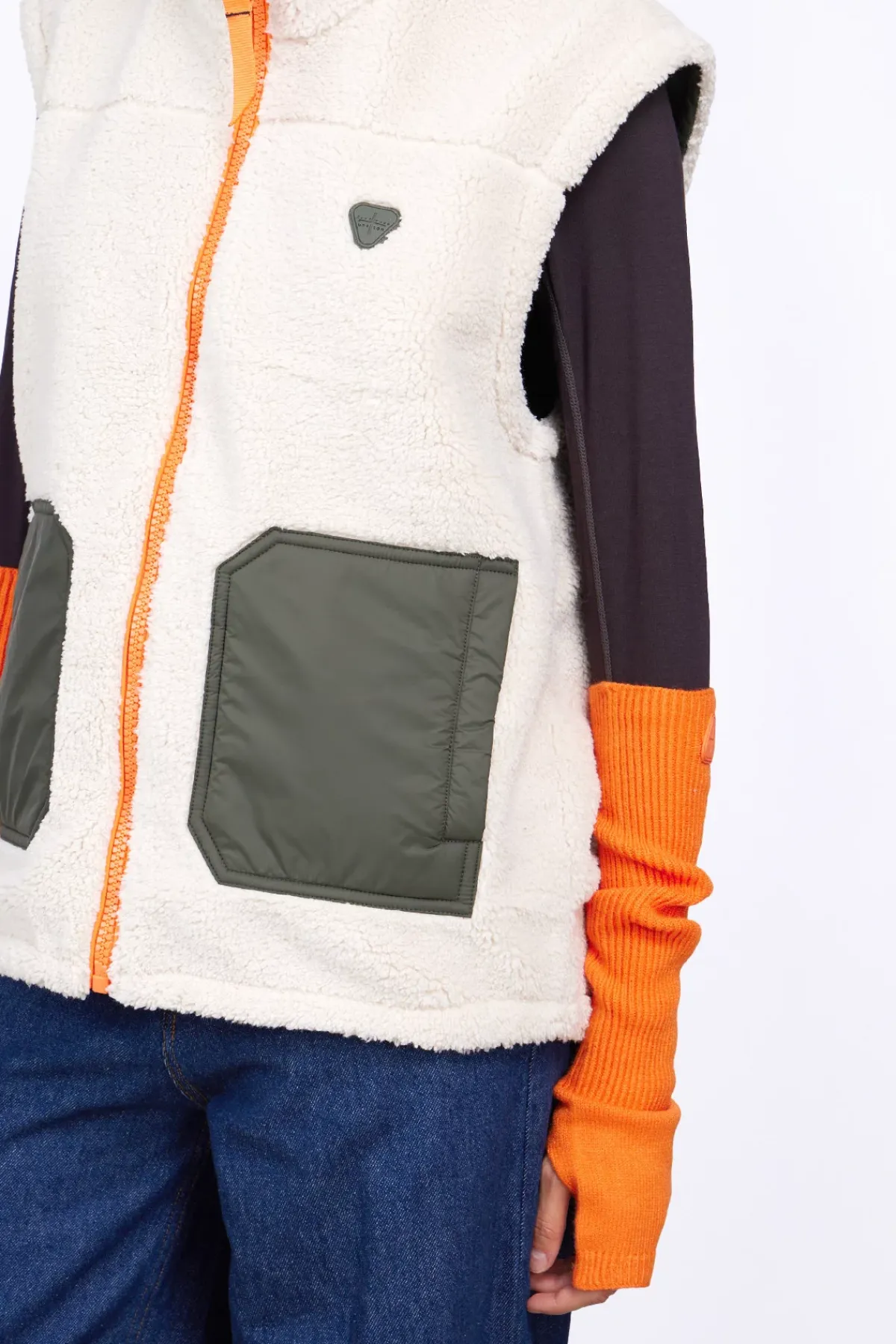 Vestes & Surchemises*Gertrude Veste Sans Manches En Sherpa Reversible Bakary